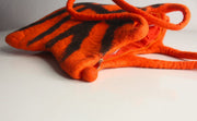 Tiger Print Felt Tote - nepacrafts