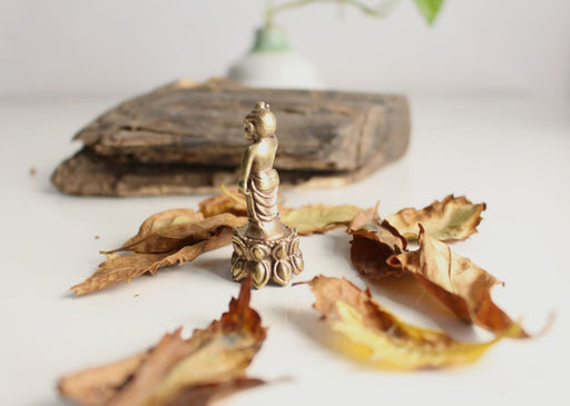 Tiny Standing Lotus Baby Buddha - nepacrafts