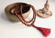 Rosewood Beads Tassel Prayer Mala - nepacrafts