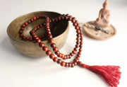Rosewood Beads Tassel Prayer Mala - nepacrafts