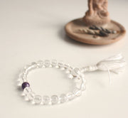 Clear Quartz Crystal Bracelet with Tassel - nepacrafts