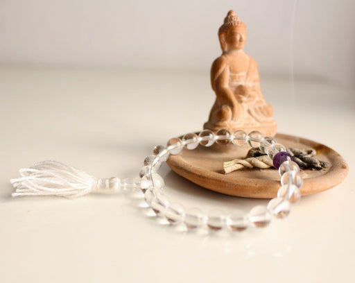 Clear Quartz Crystal Bracelet with Tassel - nepacrafts