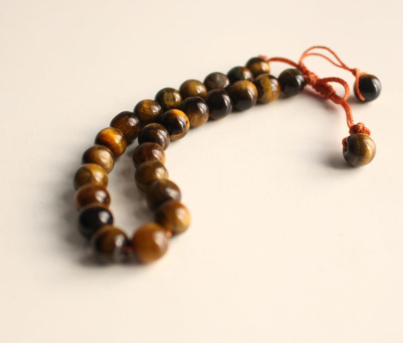 Tiger's Eye Energy Wrist Mala - nepacrafts