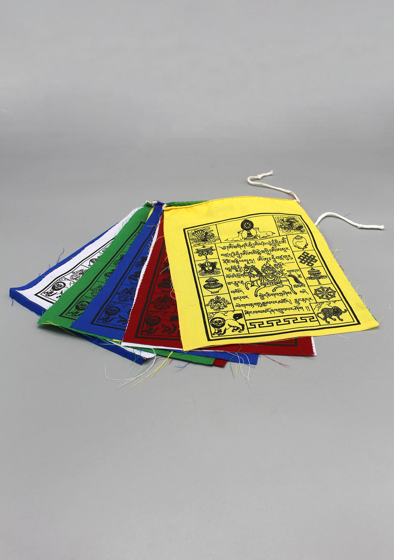 Auspicious Symbol Traditional Windhorse Prayer Flags