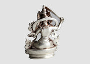 Silver Sterling Manjushri Statue, 8.5cm High Silver Manjushri, 925 Sterling Silver Statue MST366 - nepacrafts
