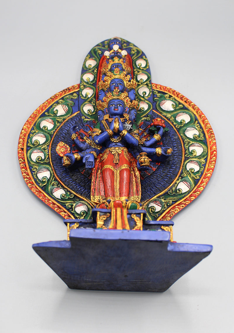 Resin Hand Painted Avalokiteshvara Statue