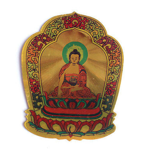 Golden Tibetan Deity Stickers - nepacrafts