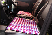 Purple Felt Balls Square Yoga Meditation Mat - nepacrafts