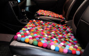 Colorful Rainbow Felt Balls Mat - nepacrafts