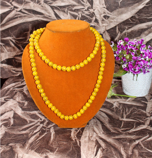 Faux Amber Tassel Necklace - nepacrafts