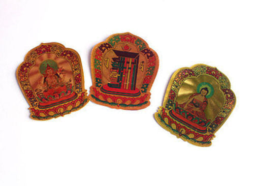 Golden Tibetan Deity Stickers - nepacrafts
