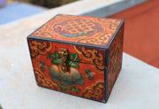 Tibetan Lucky Symbols Decorative Wooden Box - nepacrafts