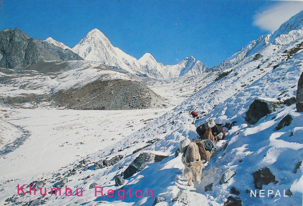 Mt. Pumori Postcard Nepal - nepacrafts