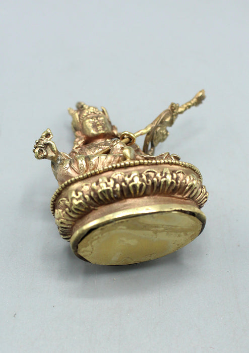 Brass Guru Padmasambhava Statue 2.8"