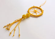 Charming Wheel of Life Car Hanging Decorated with Glass Beads - nepacrafts