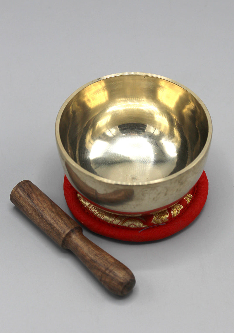 Zen Japanese Singing Bowl with Cushion and Mallet