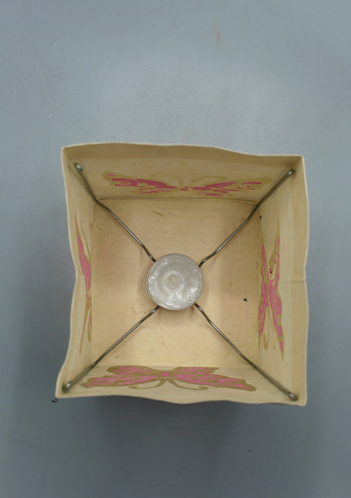 Handmade Butterfly design Natural Lokta Paper Candle Lamp