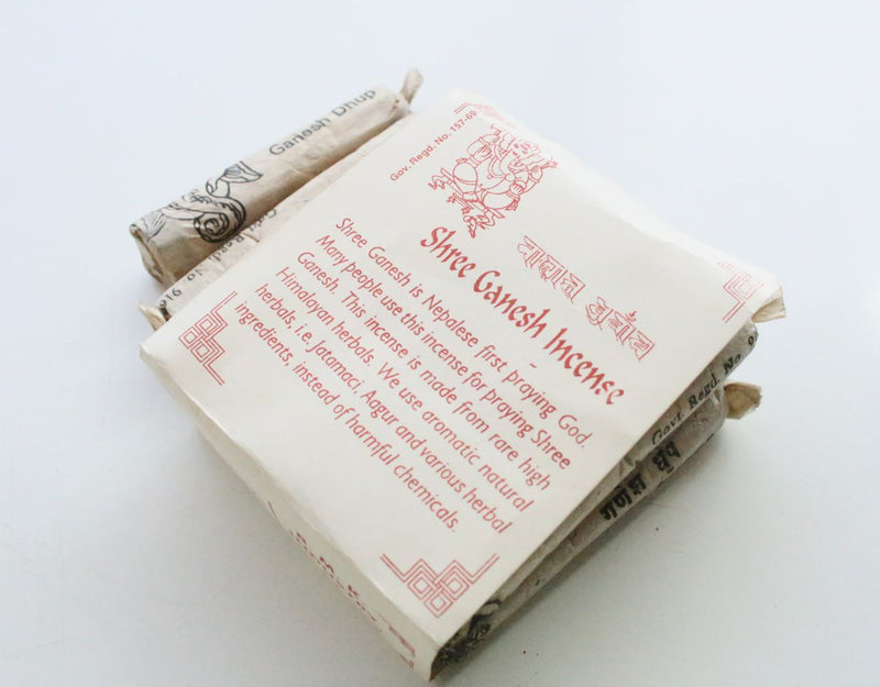 Shree Ganesh Powder Incense, Set of 10 Pack - nepacrafts