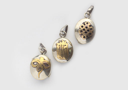 Tibetan Mini Brass Ghau Pendant - nepacrafts