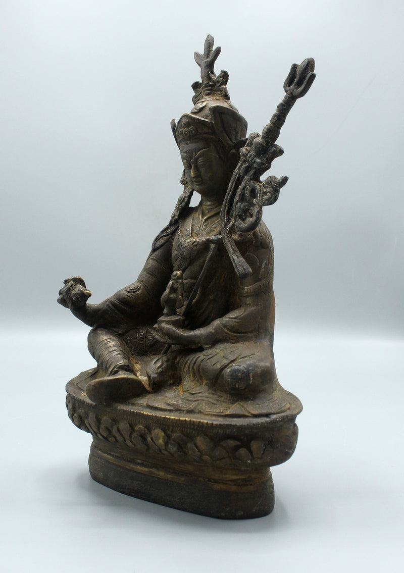 Bronze Guru Padmasambhava Statue 10"