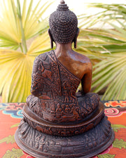 Masterpiece Buddha Life Carved Shakyamuni Statue 9" High - nepacrafts