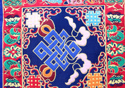 Tibetan Buddhist Brocade Endless Knot Placemat/Altar Cloth - nepacrafts
