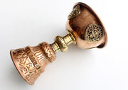 Tibetan Buddhist Offering Copper Butter Lamp - nepacrafts