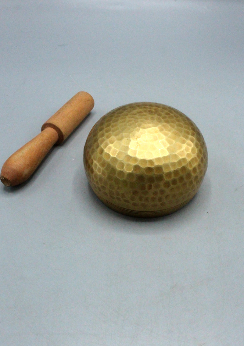 Hand Hammered Dot Print Singing Bowl