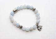 Buddha Head Counter with Elephant Charms Stone Bracelet - nepacrafts