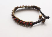 Brass Beads Teen Anklet with Bell - nepacrafts