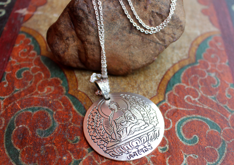 Lotus Sakyamuni Buddha Pendant - nepacrafts