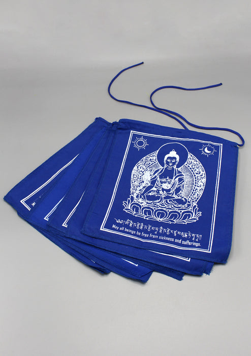 Blue Medicine Buddha Prayer Flags