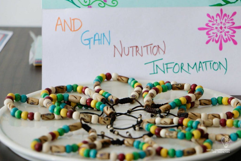 Wooden Nutribeads Feeding Pattern Bracelet - nepacrafts