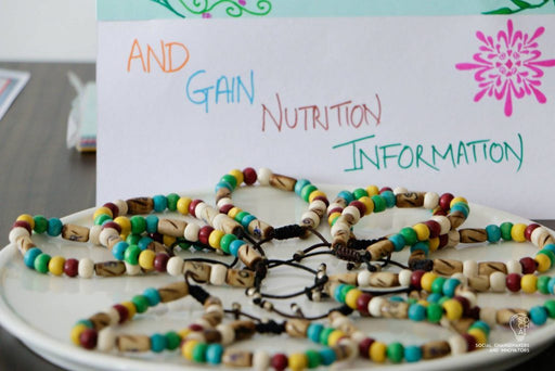 Wooden Nutribeads Feeding Pattern Bracelet - nepacrafts