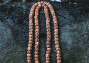 Rudrakshya Flat Beads Prayer Mala - nepacrafts