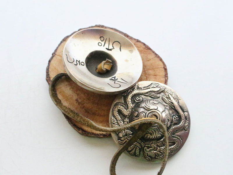 Large Dragon Tingsha or Metal Cymbals - nepacrafts