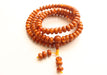 Faux Amber Flat Beads Meditation Mala, Prayer Yoga Mala - nepacrafts