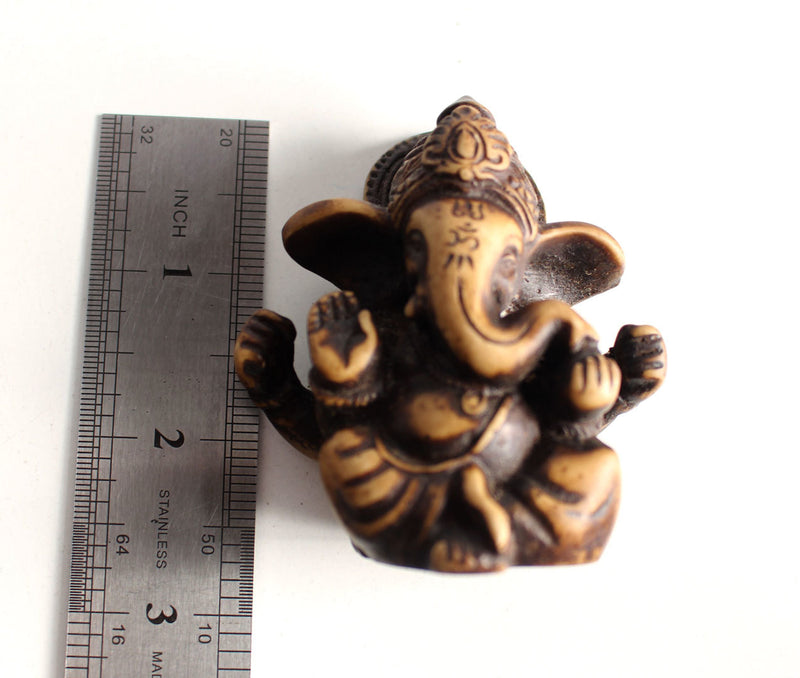 Resin Mini Ganesha  Statue 2.5" H
