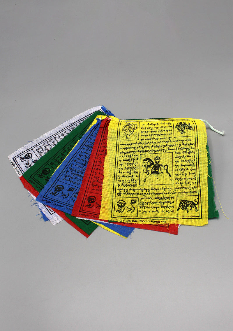 5 Rolls of  Cotton Tibetan Windhorse Prayer Flag