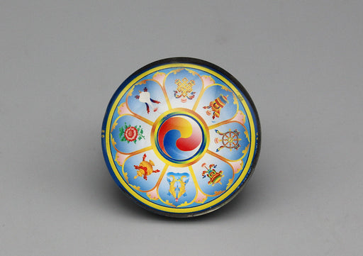 Tibetan Eight Auspicious Symbol Glass Fridge Magnet - nepacrafts
