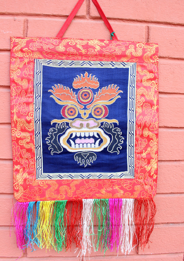 Mahakala Silk Brocade Wall Hanging - nepacrafts