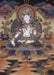 2.10 Tibetan Female Boddhisattva Goddess White Tara Thangka Painting