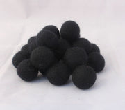 2 cm/20mm Felt Balls-Red, Black, Yellow, Blue, Gray - nepacrafts