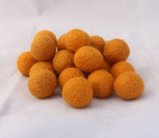 2 cm/20mm Felt Balls-Red, Black, Yellow, Blue, Gray - nepacrafts