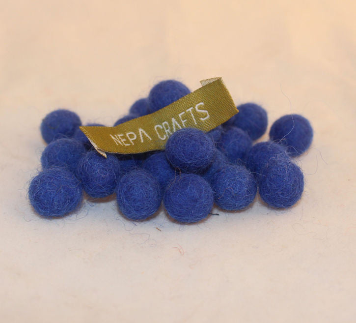 1 cm Colorful Felt Balls-Red, Black, Yellow, Blue, Gray - nepacrafts