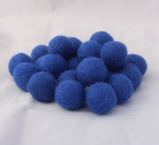 2 cm/20mm Felt Balls-Red, Black, Yellow, Blue, Gray - nepacrafts
