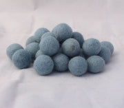 2 cm/20mm Felt Balls-Red, Black, Yellow, Blue, Gray - nepacrafts