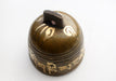 Buddha Eyes and Om Mani Mantra Painted Brass Bell - nepacrafts