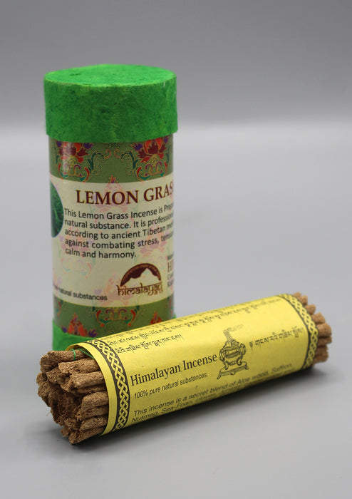 Lemon Grass Mini Tibetan Tube Incense Sticks - nepacrafts