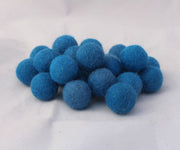 2 cm/20mm Felt Balls-Blue, Purple, Yellow, Brown, Pink - nepacrafts